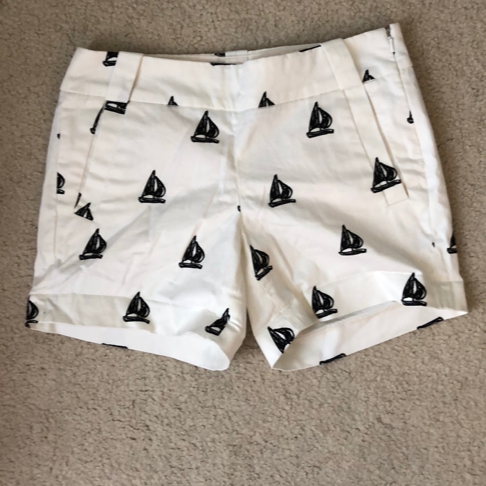 J Crew Boat Print Chino Shorts